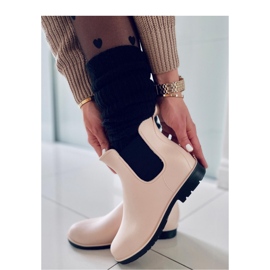 Beige women's Chelsea boots 2