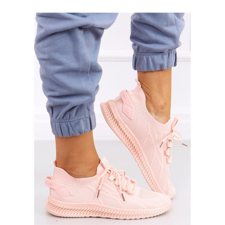 Pink sock sports shoes 2 Pink sock sports shoes 2