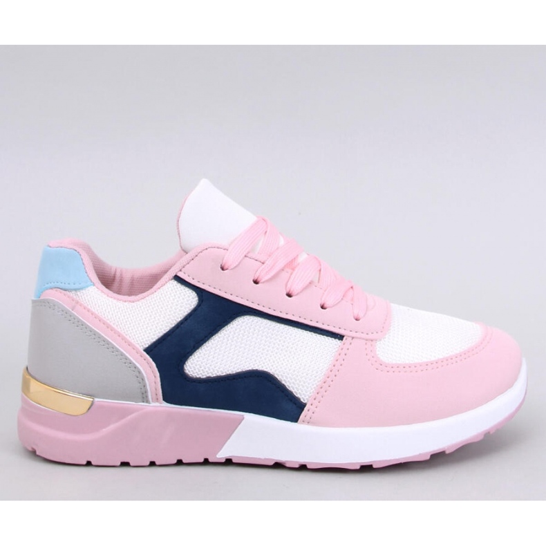 Light women's sneakers MULTI-003 pink 1