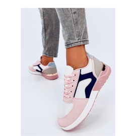 Light women's sneakers MULTI-003 pink 2