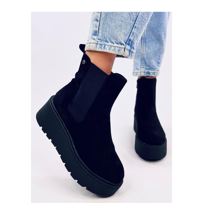 Ronda Black platform Chelsea boots - Inello 2