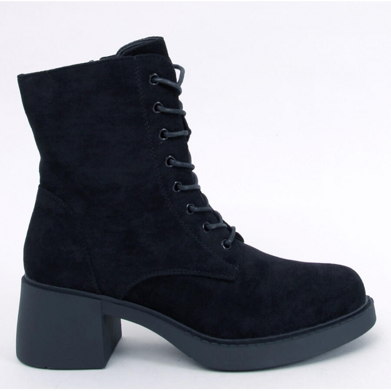 Black lace-up ankle boots 1
