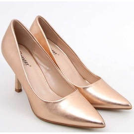 Champagne women's full-grain high heels pink 1
