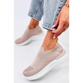 Pink sock sports shoes 1