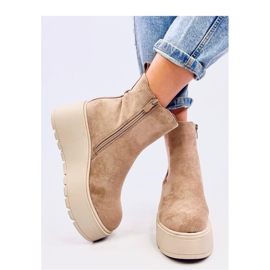 Ronda Khaki platform Chelsea boots - Inello beige 2