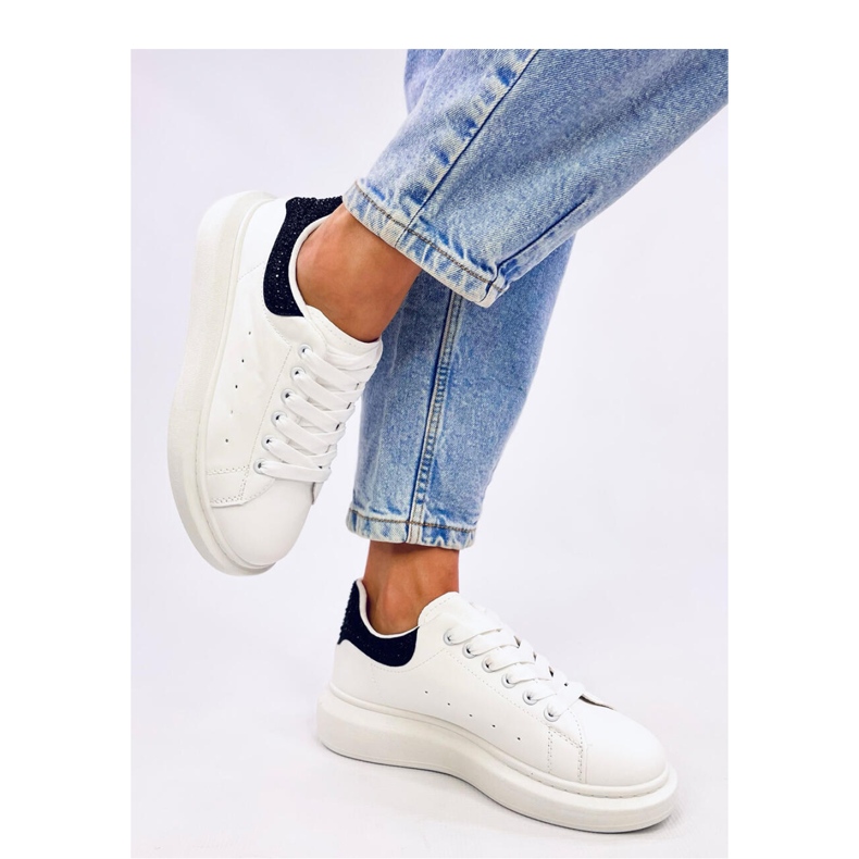 White black platform sneakers 1