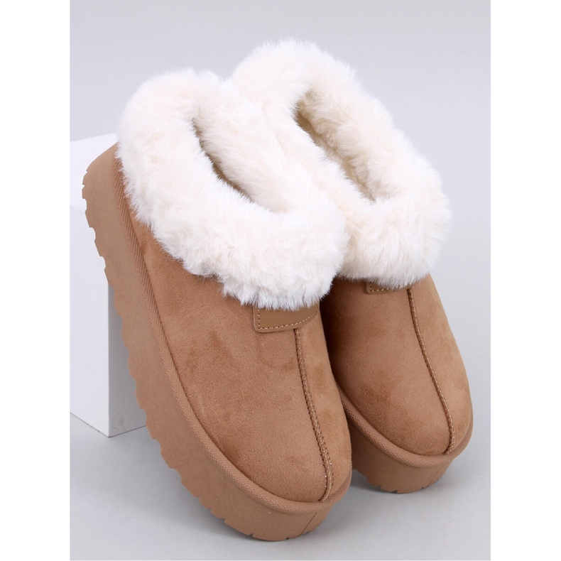 Yogi Camel short snow boots with fur - Inello brown 1