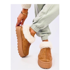 Yogi Camel short snow boots with fur - Inello brown 2