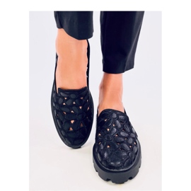 Black openwork moccasins 2
