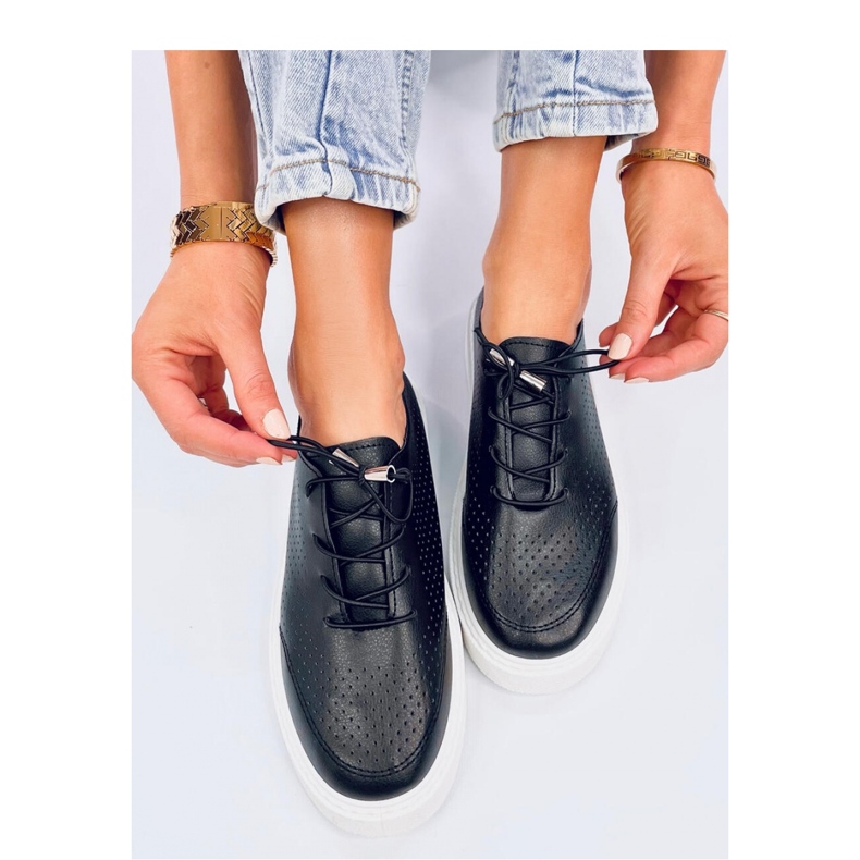 Black openwork sneakers 1