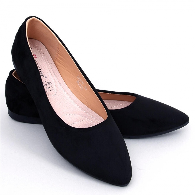 Ballet flats with leather insert Keys Black - Inello 1