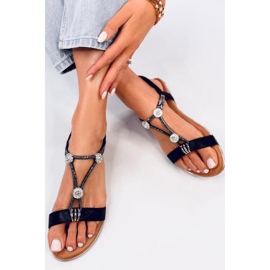 Black zirconia sandals 1