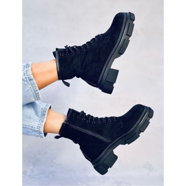 Dazy Black suede baggers - Inello 2