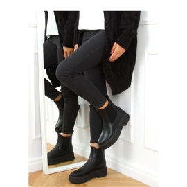 Black Chelsea boots with a thick sole NS222P Black - Inello 2
