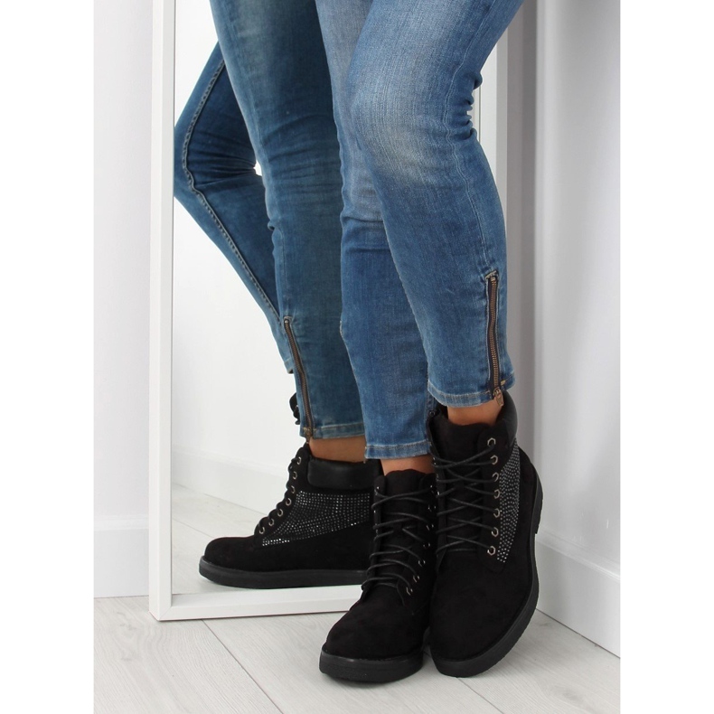 Black women's trappers HQ896 Black 1