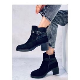 Yonda Black stable heel ankle boots - Inello 2