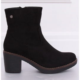 Black Rubber High Heel Boots 8B852 Black - Inello 1