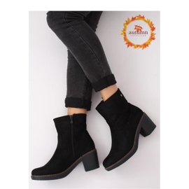 Black Rubber High Heel Boots 8B852 Black - Inello 2