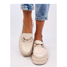Kyress Beige high sole moccasins - Inello 2