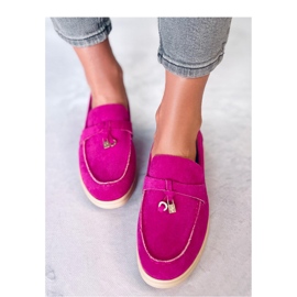 Seastar Women's suede loafers pink 1