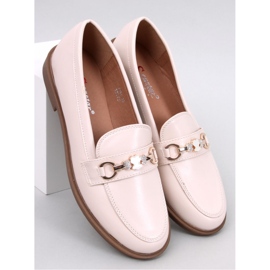 Seastar Women's full-grain loafers with teddy bears beige 1