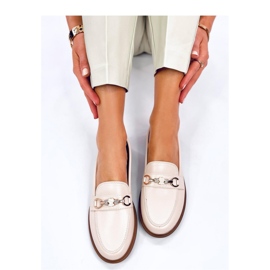 Seastar Women's full-grain loafers with teddy bears beige 2