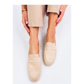 Beige women's loafers 1