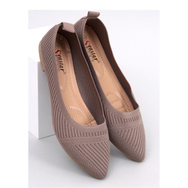 Kayla Khaki woven ballet flats - Inello brown 1