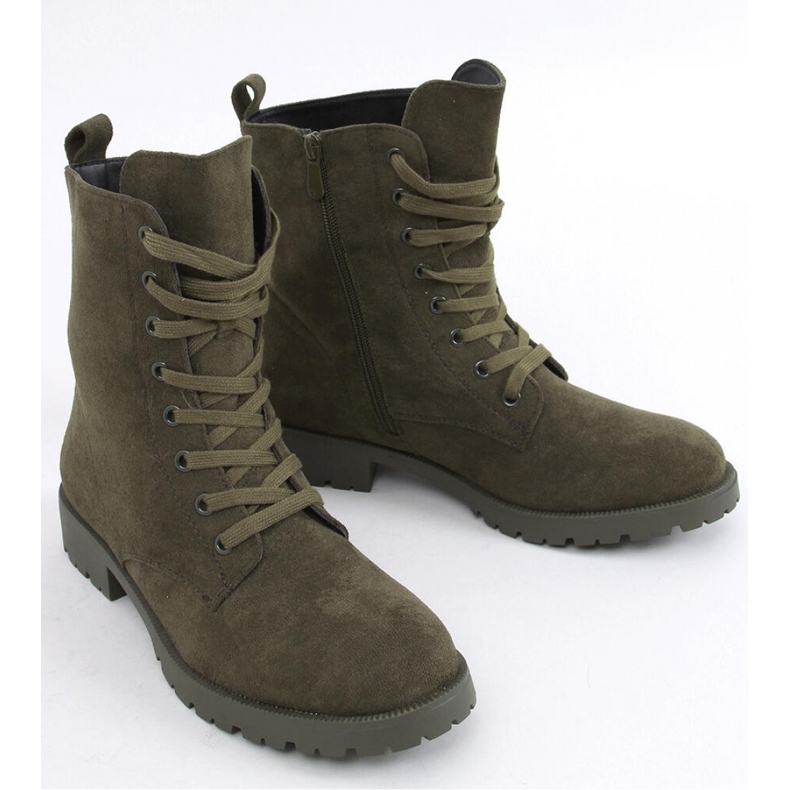 Bente Green lace-up workers - Inello 1