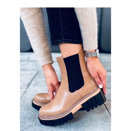 Bella LT.KHAKI women's Chelsea boots - Inello brown 2