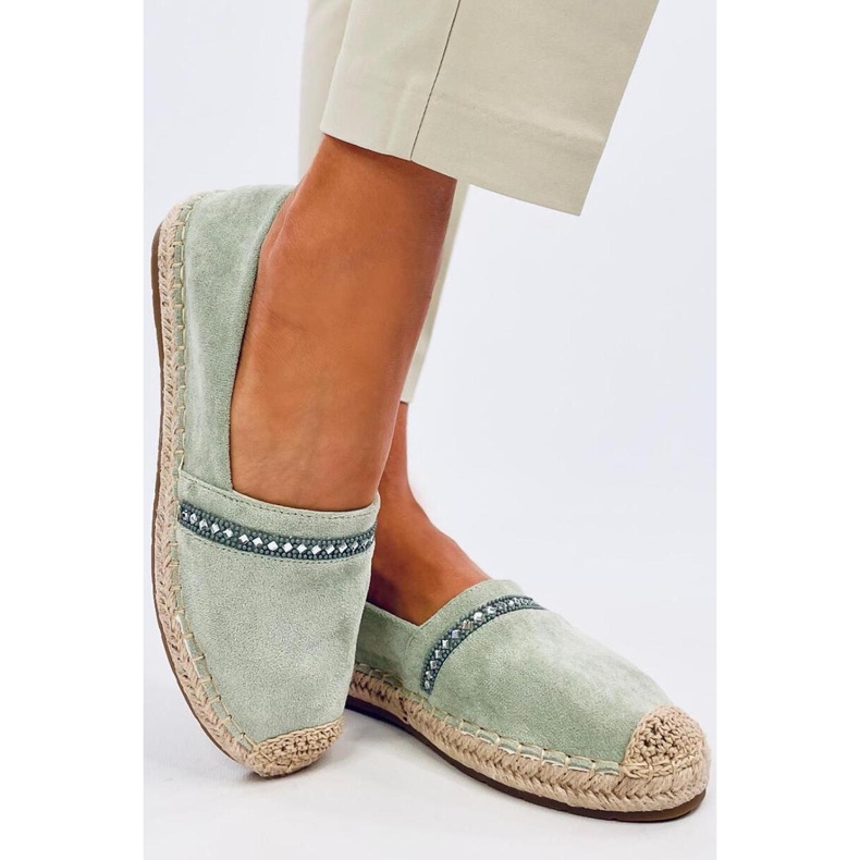 Green women's espadrilles 1