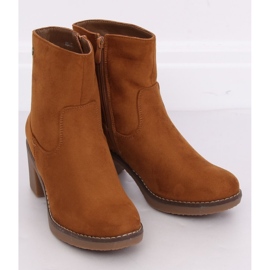Camel Boots With Rubber High Heels brown 1