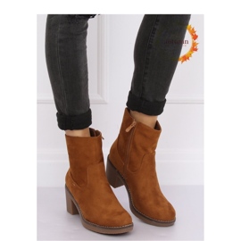 Camel Boots With Rubber High Heels brown 2