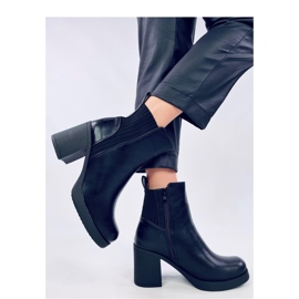 Jarrion Black high-heeled ankle boots - Inello 1