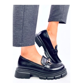 Kyress Black high-soled moccasins - Inello 2