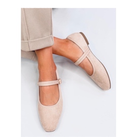 Mary Jane Beige style ballet flats 1
