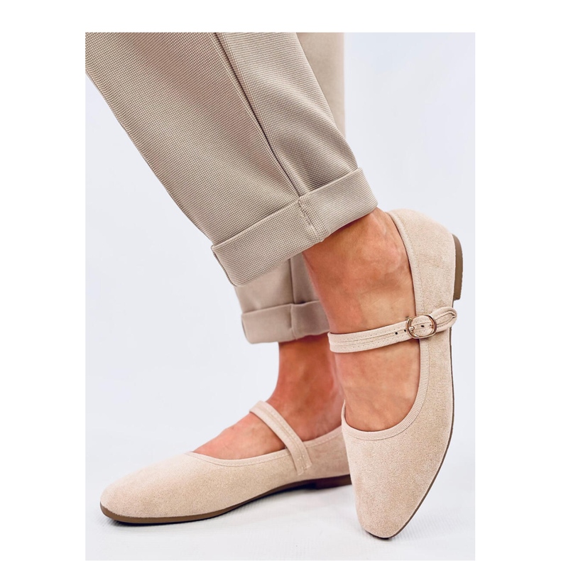 Mary Jane Beige style ballet flats 2