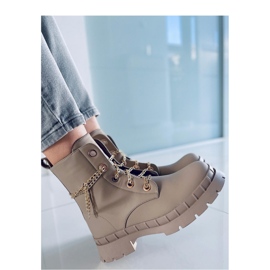 Lohan Apricot lace-up ankle boots - Inello beige 2