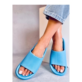 L.BLUE rubber flip-flops 1