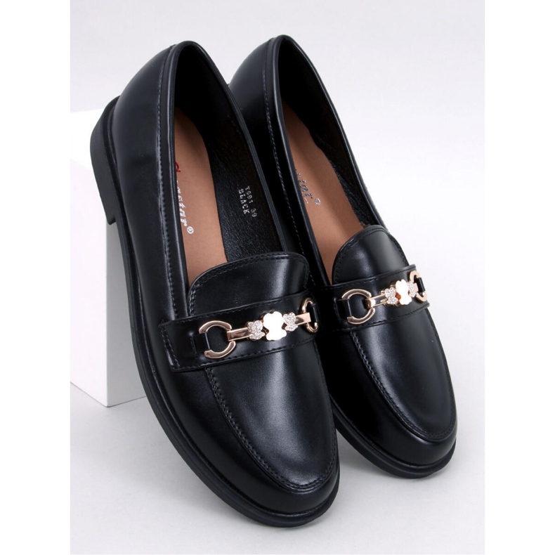 Gracess Black teddy bear moccasins - Inello 1