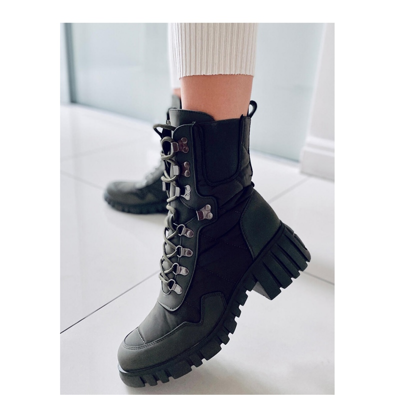 Jewel Green nylon ankle boots - Inello 2 Jewel Green nylon ankle boots - Inello 2