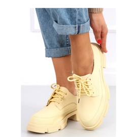 Unna Yellow high-soled moccasins - Inello 2