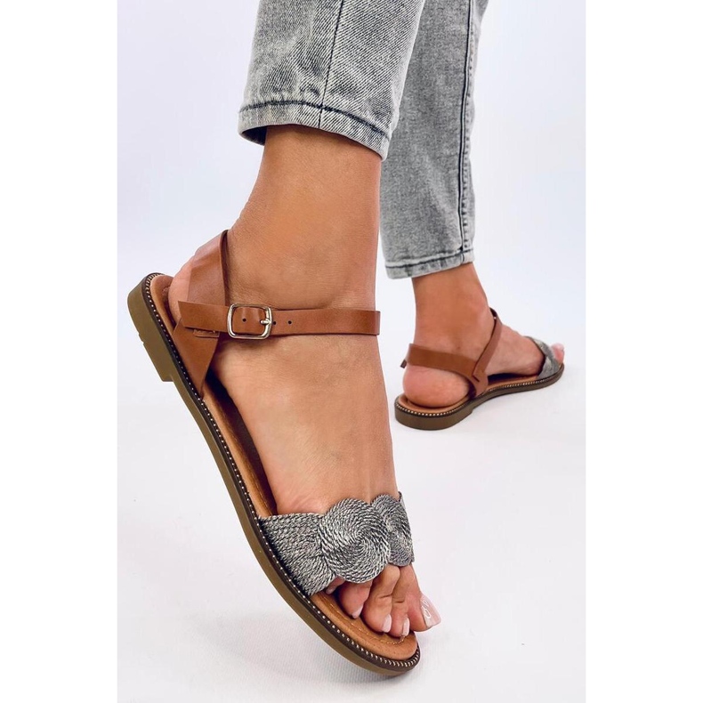 Tavani Tarnish flat sandals - Inello grey 2
