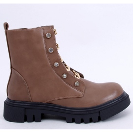 Lopez Taupe military ankle boots - Inello brown 1