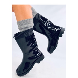 Painted galoshes with Black cuff 1 Painted galoshes with Black cuff 1