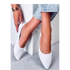 White woven ballet flats 1