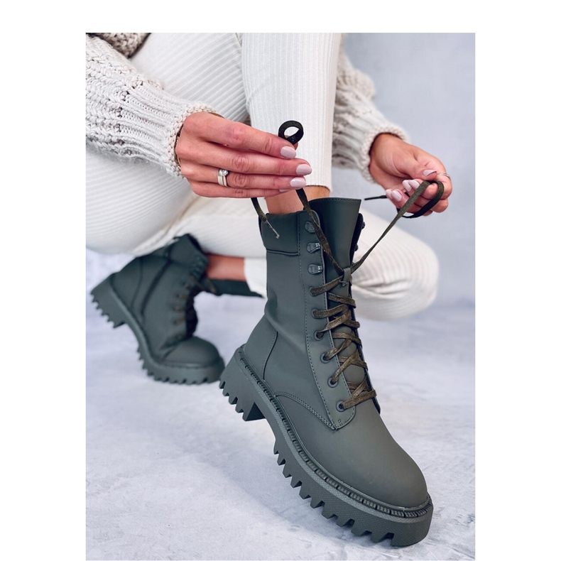 Tamas Green lace-up workers - Inello 2