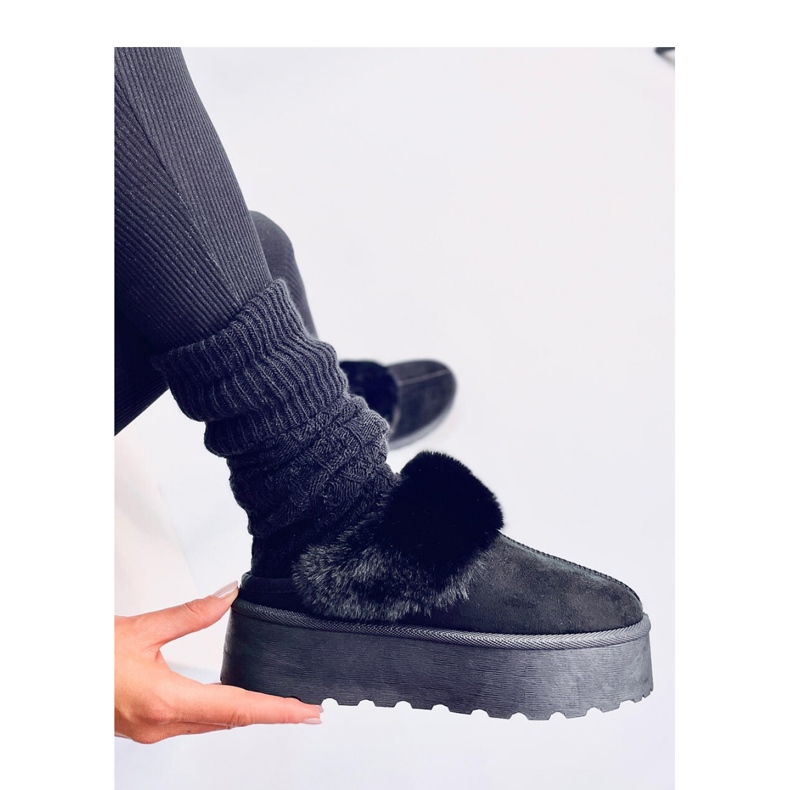 Allod Black platform snow slippers - Inello 2