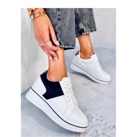Black wedge sneakers white 1
