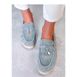 Ottavia Blue suede moccasins - Inello 2